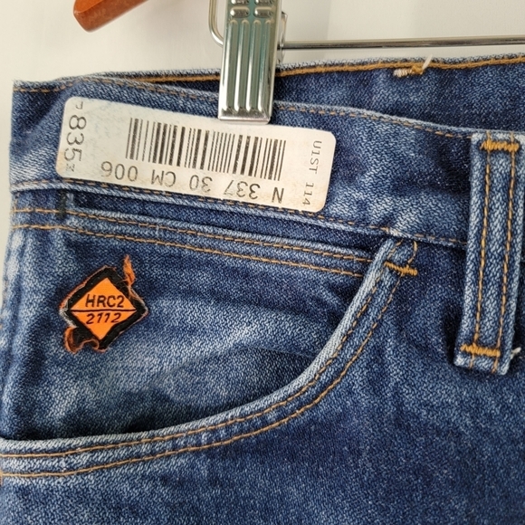 Wrangler MVM FR13 Original Flame Resistance Men's Work Blueb Jeans Sz 36 X 36 - Picture 4 of 12